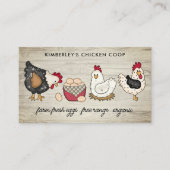  Boerderij Verse kippen QR-code Visitekaartje (Voorkant)