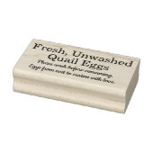 Boerderij Verse Kwartel Eieren | Monogram Eierdoos Rubberstempel (Stempel)