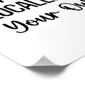 Boerderij verse lokale aardbeien pluk je eigen. poster (Hoek)