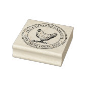 Boerderij Verse lokale eieren  Hen Stamp Rubberstempel (Stempel)
