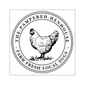 Boerderij Verse lokale eieren  Hen Stamp Rubberstempel (Afrduk)