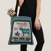 Boerderij Verse melk Gepersonaliseerd Tas (Dichtbij)