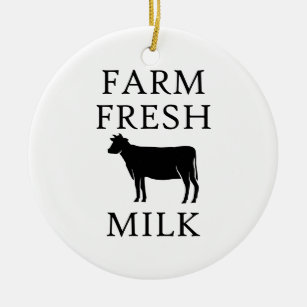 Boerderij verse melk, koeien keramisch ornament