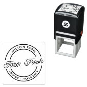 Boerderij Verse Monogram Zelfinkende Rubber Stempe Zelfinktende Stempel (In situ)