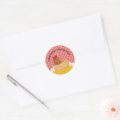 Boerderij Verse organische eieren Ronde Sticker (Envelop)