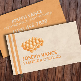 Boerderij Verse Pluimvee Eieren Visitekaartje