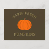 boerderij verse pompoen vakantie feestdagenkaart (Voorkant)