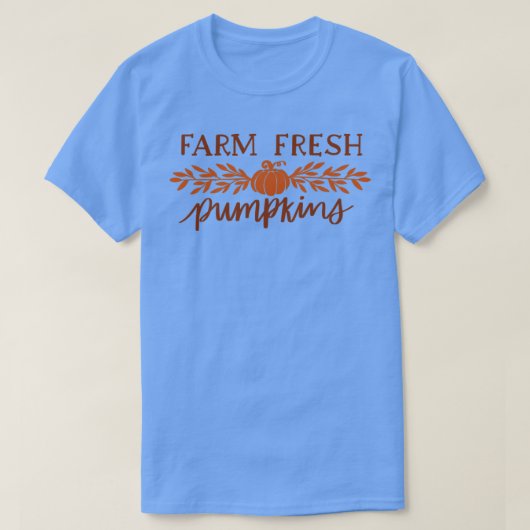 Boerderij verse pompoenen1 t-shirt (Design voorkant)