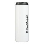 Boerderij verse pompoenen die u kunt plukken thermosbeker (Achterkant)