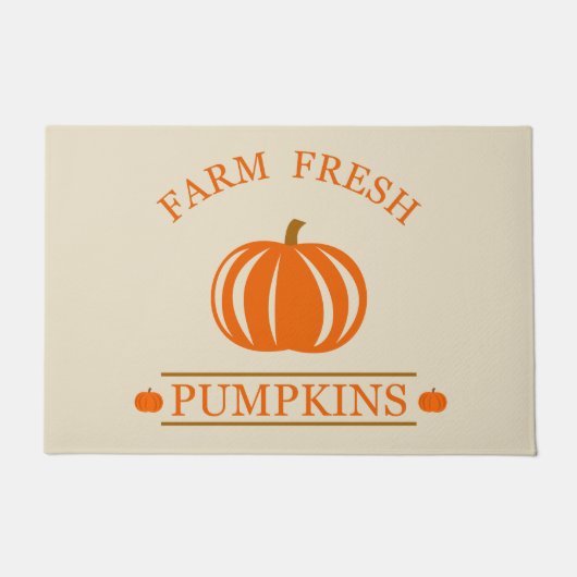Boerderij verse pompoenen herfst herfst deurmat (Voorkant)
