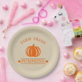 Boerderij verse pompoenen herfst herfst papieren bordje (Feest)