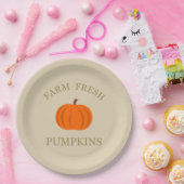 Boerderij verse pompoenen herfst herfst papieren bordje (Feest)