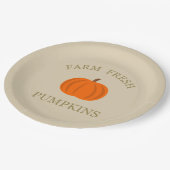 Boerderij verse pompoenen herfst herfst papieren bordje (Gekanteld)