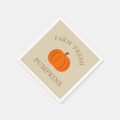 Boerderij verse pompoenen herfst herfst servet (Hoek)