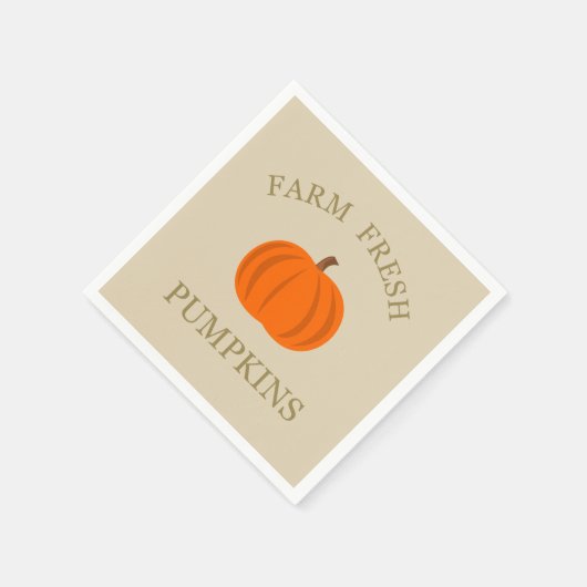 Boerderij verse pompoenen herfst herfst servet (Hoek)