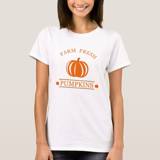 Boerderij verse pompoenen herfst herfst t-shirt (Voorkant)