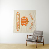 Boerderij verse pompoenen herfst herfst wandkleed (In Situ (horizontaal))