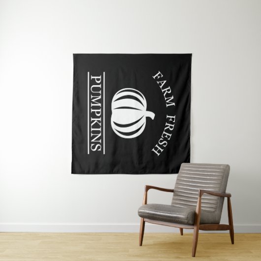 Boerderij verse pompoenen herfst herfst wandkleed (In Situ (horizontaal))