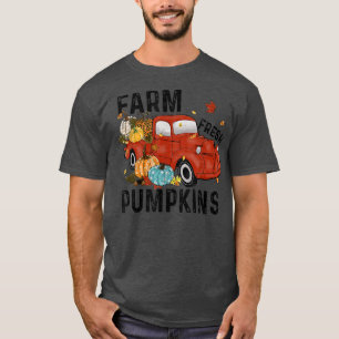 Boerderij verse pompoenen herfst Truck Pumpkin Hap T-shirt