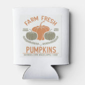 Boerderij verse pompoenen | met de hand geplukt blikjeskoeler (Achterkant)