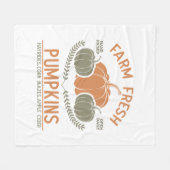 Boerderij verse pompoenen | met de hand geplukt fleece deken (Voorkant (Horizontaal))