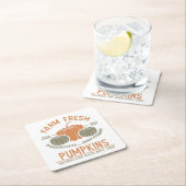 Boerderij verse pompoenen | met de hand geplukt kartonnen onderzetters (Insitu)