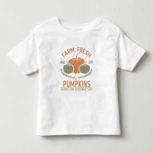 Boerderij verse pompoenen met de hand geplukt kinder shirts