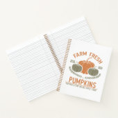 Boerderij verse pompoenen | met de hand geplukt notitieboek (Binnen)