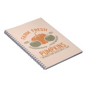 Boerderij verse pompoenen | met de hand geplukt notitieboek (Rechterzijde)