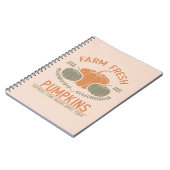 Boerderij verse pompoenen | met de hand geplukt notitieboek (Linkerzijde)