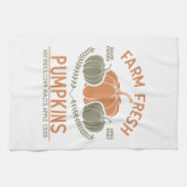 Boerderij verse pompoenen | met de hand geplukt theedoek (Horizontaal)