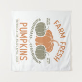 Boerderij verse pompoenen | met de hand geplukt wandkleed (Voorkant (horizontaal))