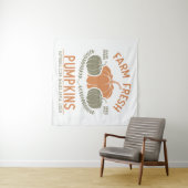 Boerderij verse pompoenen | met de hand geplukt wandkleed (In Situ (horizontaal))