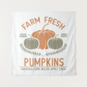 Boerderij verse pompoenen | met de hand geplukt wandkleed (Voorkant)