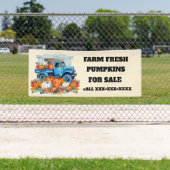 Boerderij verse pompoenen te koop verkopers spandoek (Insitu)