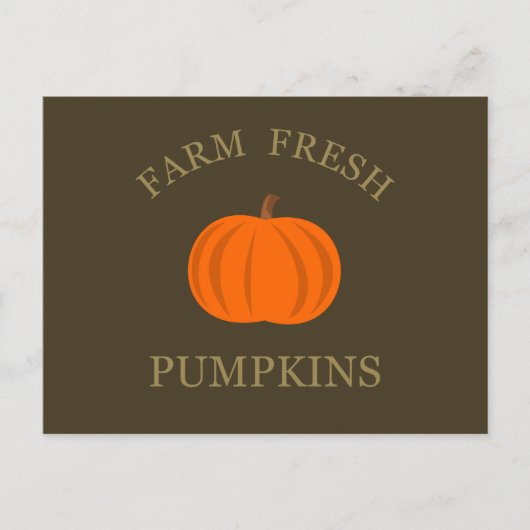 boerderij verse pompoenvakantie feestdagenkaart (Voorkant)