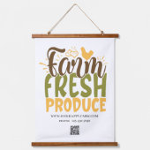 Boerderij verse producten, aangepast bedrijf hangend wandkleed (Voorkant)