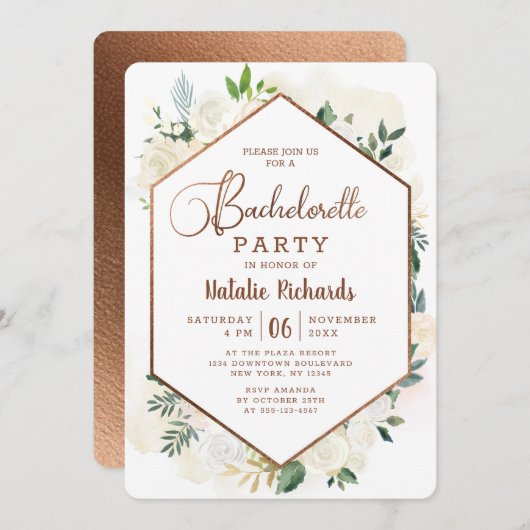 Boerderij Verse rustieke Country Bachelorette Part Kaart (Voorkant / Achterkant)