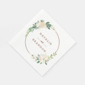 Boerderij Verse rustieke Country Monogram Diner Servet (Hoek)