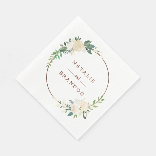 Boerderij Verse rustieke Country Monogram Diner Servet (Hoek)