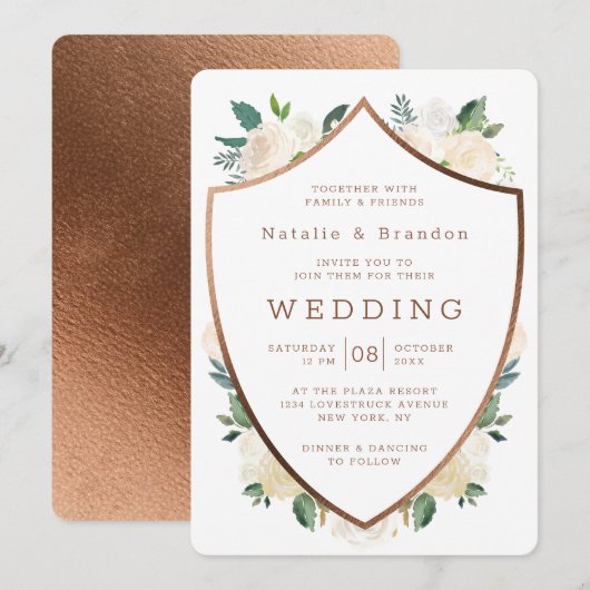 Boerderij Verse rustieke Herfst Crest ingelijst br Kaart (Voorkant / Achterkant)