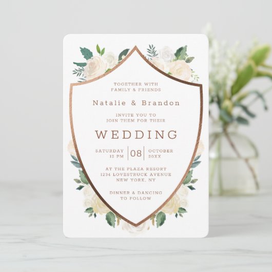 Boerderij Verse rustieke Herfst Crest ingelijst br Kaart (Staand voorkant)