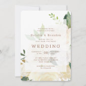 Boerderij Verse rustieke Herfst  ingelijste bruilo Kaart (Voorkant)