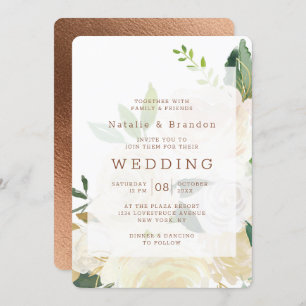 Boerderij Verse rustieke Herfst  ingelijste bruilo Kaart