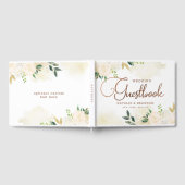 Boerderij Verse Rustieke Land Bloemen Bruiloft Gastenboek (Volledig)