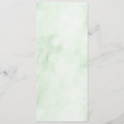 Boerderij Verse Rustieke Land Bloemen Diner Menu (Achterkant)