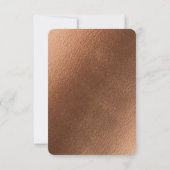 Boerderij Verse Rustieke Land Bloemen Koper RSVP Kaartje (Achterkant)