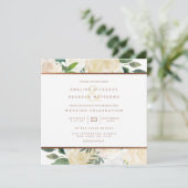 Boerderij Verse Rustieke Land Bruiloft Vierkant Kaart (Staand voorkant)