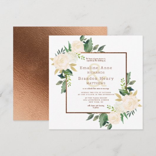 Boerderij Verse Rustieke Land Herfst Vierkante Bru Kaart (Voorkant / Achterkant)