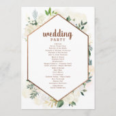 Boerderij Verse Rustieke Land Huwelijksceremonie Programmakaart (Achterkant)